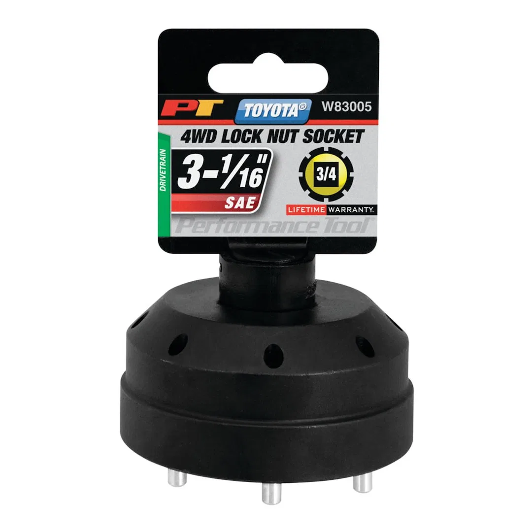 W83005 – PERFORM TOOL Spindle Nut Socket, 8 Lug 3/4 Inch Drive Black - view 2